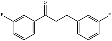 3'-FLUORO-3-(3-FLUOROPHENYL)PROPIOPHENONE 구조식 이미지