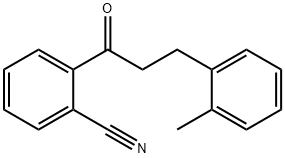 2'-CYANO-3-(2-METHYLPHENYL)PROPIOPHENONE Structure
