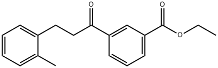 3'-CARBOETHOXY-3-(2-METHYLPHENYL)PROPIOPHENONE 구조식 이미지