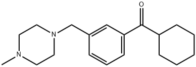 CYCLOHEXYL 3-(4-METHYLPIPERAZINOMETHYL)PHENYL KETONE 구조식 이미지