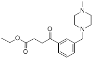 ETHYL 4-[3-(4-METHYLPIPERAZINOMETHYL)PHENYL]-4-OXOBUTYRATE Structure