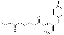 ETHYL 6-[3-(4-METHYLPIPERAZINOMETHYL)PHENYL]-6-OXOHEXANOATE Structure