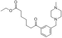 ETHYL 7-[3-(4-METHYLPIPERAZINOMETHYL)PHENYL]-7-OXOHEPTANOATE Structure