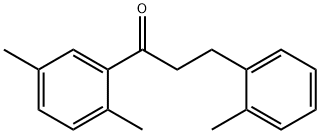 2',5'-DIMETHYL-3-(2-METHYLPHENYL)PROPIOPHENONE Structure