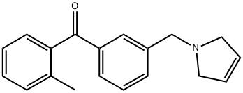 2-METHYL-3'-(3-PYRROLINOMETHYL) BENZOPHENONE 구조식 이미지