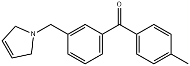 4'-METHYL-3-(3-PYRROLINOMETHYL) BENZOPHENONE Structure