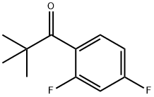 2',4'-DIFLUORO-2,2-DIMETHYLPROPIOPHENONE Structure