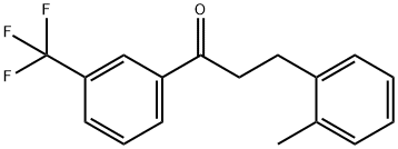 3-(2-METHYLPHENYL)-3'-TRIFLUOROMETHYLPROPIOPHENONE 구조식 이미지