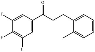 3-(2-METHYLPHENYL)-3',4',5'-TRIFLUOROPROPIOPHENONE 구조식 이미지