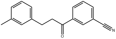 3'-CYANO-3-(3-METHYLPHENYL)PROPIOPHENONE 구조식 이미지