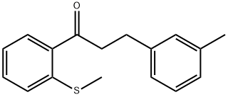 3-(3-METHYLPHENYL)-2'-THIOMETHYLPROPIOPHENONE 구조식 이미지