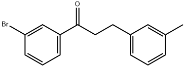 3'-BROMO-3-(3-METHYLPHENYL)PROPIOPHENONE Structure