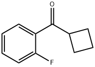 2-FLUOROPHENYL CYCLOBUTYL KETONE 구조식 이미지