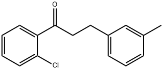 2'-CHLORO-3-(3-METHYLPHENYL)PROPIOPHENONE Structure