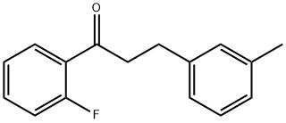 2'-FLUORO-3-(3-METHYLPHENYL)PROPIOPHENONE 구조식 이미지