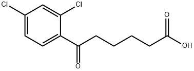 6-(2,4-DICHLOROPHENYL)-6-OXOHEXANOIC ACID 구조식 이미지