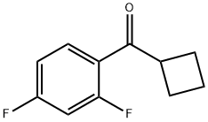 CYCLOBUTYL 2,4-DIFLUOROPHENYL KETONE Structure