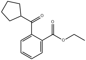 2-CARBOETHOXYPHENYL CYCLOPENTYL KETONE 구조식 이미지