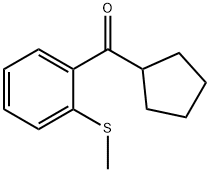 CYCLOPENTYL 2-THIOMETHYLPHENYL KETONE Structure