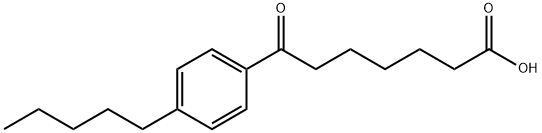 7-OXO-7-(4-N-PENTYLPHENYL)HEPTANOIC ACID Structure