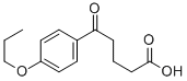 5-OXO-5-(4-N-PROPOXYPHENYL)VALERIC ACID 구조식 이미지