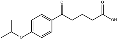 5-(4-ISOPROPOXYPHENYL)-5-OXOPENTANOIC ACID 구조식 이미지