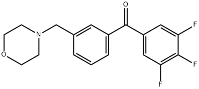 3'-MORPHOLINOMETHYL-3,4,5-TRIFLUOROBENZOPHENONE Structure