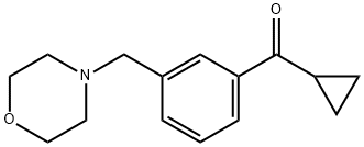 CYCLOPROPYL 3-(MORPHOLINOMETHYL)PHENYL KETONE Structure