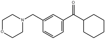 CYCLOHEXYL 3-(MORPHOLINOMETHYL)PHENYL KETONE Structure