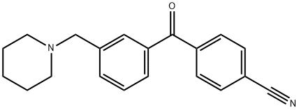 4'-CYANO-3-PIPERIDINOMETHYL BENZOPHENONE 구조식 이미지