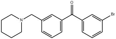 3-BROMO-3'-PIPERIDINOMETHYL BENZOPHENONE Structure