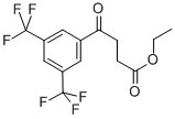 ETHYL 4-(3,5-DITRIFLUOROMETHYLPHENYL)-4-OXOBUTYRATE 구조식 이미지