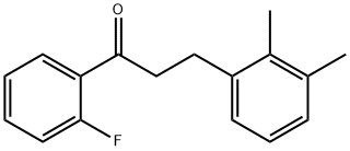 3-(2,3-DIMETHYLPHENYL)-2'-FLUOROPROPIOPHENONE Structure