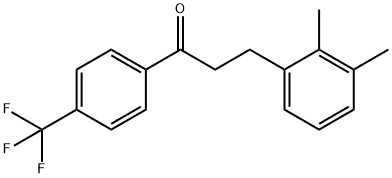 3-(2,3-DIMETHYLPHENYL)-4'-TRIFLUOROMETHYLPROPIOPHENONE Structure