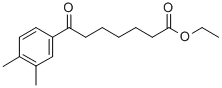 ETHYL 7-(3,4-DIMETHYLPHENYL)-7-OXOHEPTANOATE 구조식 이미지