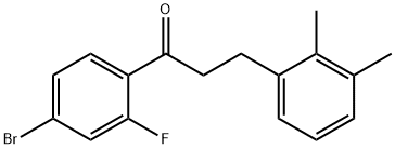 4'-BROMO-3-(2,3-DIMETHYLPHENYL)-2'-FLUOROPROPIOPHENONE Structure