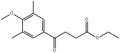 ETHYL 4-(3,5-DIMETHYL-4-METHOXYPHENYL)-4-OXOBUTYRATE Structure
