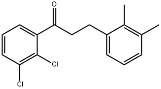 2',3'-DICHLORO-3-(2,3-DIMETHYLPHENYL)PROPIOPHENONE Structure