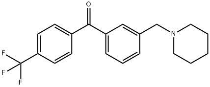 3-PIPERIDINOMETHYL-4'-TRIFLUOROMETHYLBENZOPHENONE Structure