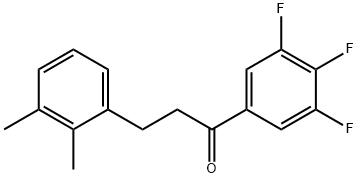 3-(2,3-DIMETHYLPHENYL)-3',4',5'-TRIFLUOROPROPIOPHENONE 구조식 이미지