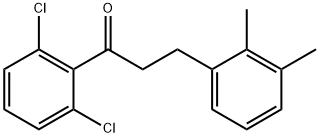 2',6'-DICHLORO-3-(2,3-DIMETHYLPHENYL)PROPIOPHENONE Structure