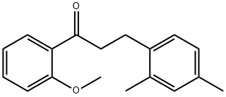 3-(2,4-DIMETHYLPHENYL)-2'-METHOXYPROPIOPHENONE Structure