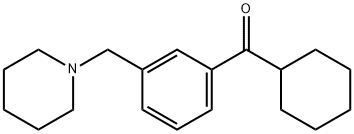 CYCLOHEXYL 3-(PIPERIDINOMETHYL)PHENYL KETONE Structure