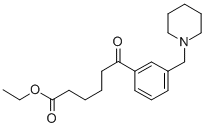 ETHYL 6-OXO-6-[3-(PIPERIDINOMETHYL)PHENYL]HEXANOATE Structure