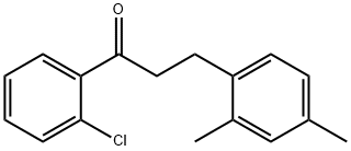 2'-CHLORO-3-(2,4-DIMETHYLPHENYL)PROPIOPHENONE 구조식 이미지