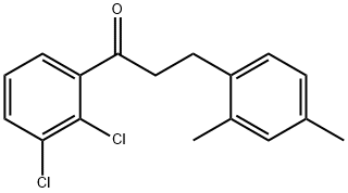 2',3'-DICHLORO-3-(2,4-DIMETHYLPHENYL)PROPIOPHENONE Structure