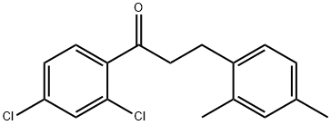 2',4'-DICHLORO-3-(2,4-DIMETHYLPHENYL)PROPIOPHENONE Structure