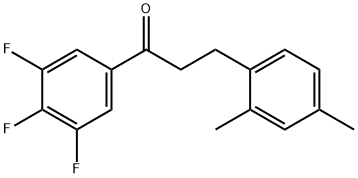 3-(2,4-DIMETHYLPHENYL)-3',4',5'-TRIFLUOROPROPIOPHENONE Structure