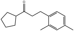 CYCLOPENTYL 2-(2,4-DIMETHYLPHENYL)ETHYL KETONE Structure