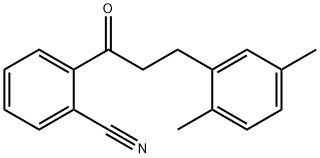 2'-CYANO-3-(2,5-DIMETHYLPHENYL)PROPIOPHENONE Structure